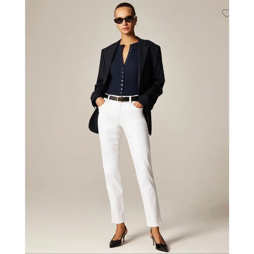 J. Crew Slim Jean in White NWT Size 31